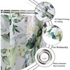 Sage Green Eucalyptus Leaves Shower Curtain, Green and Gold Leaves