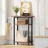 Heybly Narrow Side Table for Small Space, 25.2" Tall Nightstand