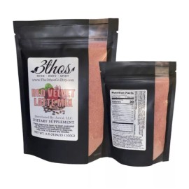 3thos Co. Red Velvet Latte Mix | Beetroot | Cacao | Lions Mane | Ashwagandha | Coffee Tea