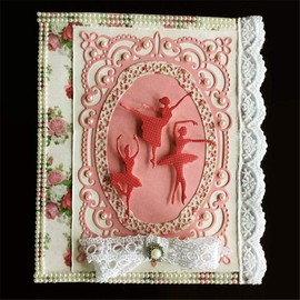 Ankexin Ballet Dancer Metal Cutting Die Ballerina Die Cuts Embossing Mould Template for DIY Paper Art Crafts Photo Album Decor