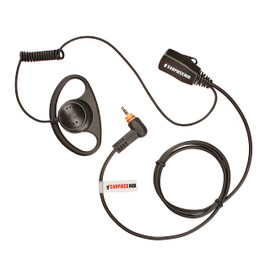 EARPIECEHUB - D Shape Overt Compatible with Motorola SL300 SL1600 SL2600 SL4000 SL4010, SL4010e TLK100 TLK110 SLN1000 Radio Earpiece PTT microphone