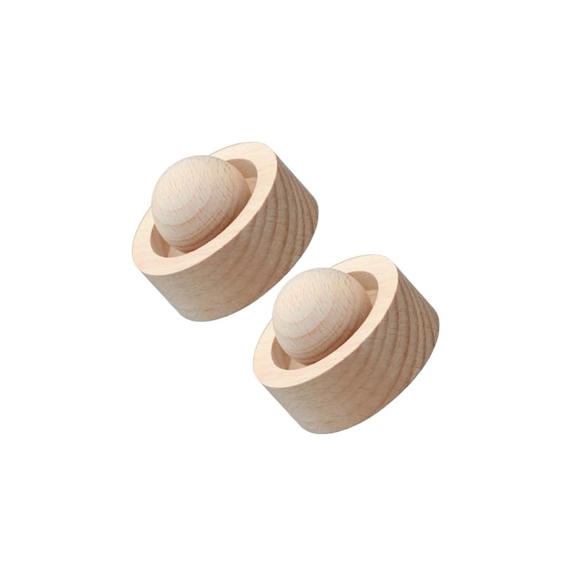 2 Pieces Wooden Essential Oil Diffusers Round Ball Aromatherapy Diffuser