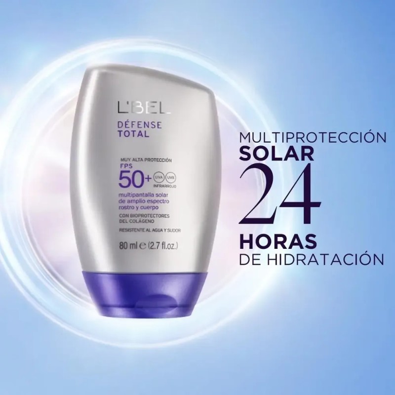 Défense Total Lbel Protector Solar Rostro Cuerpo Fps50 Colag