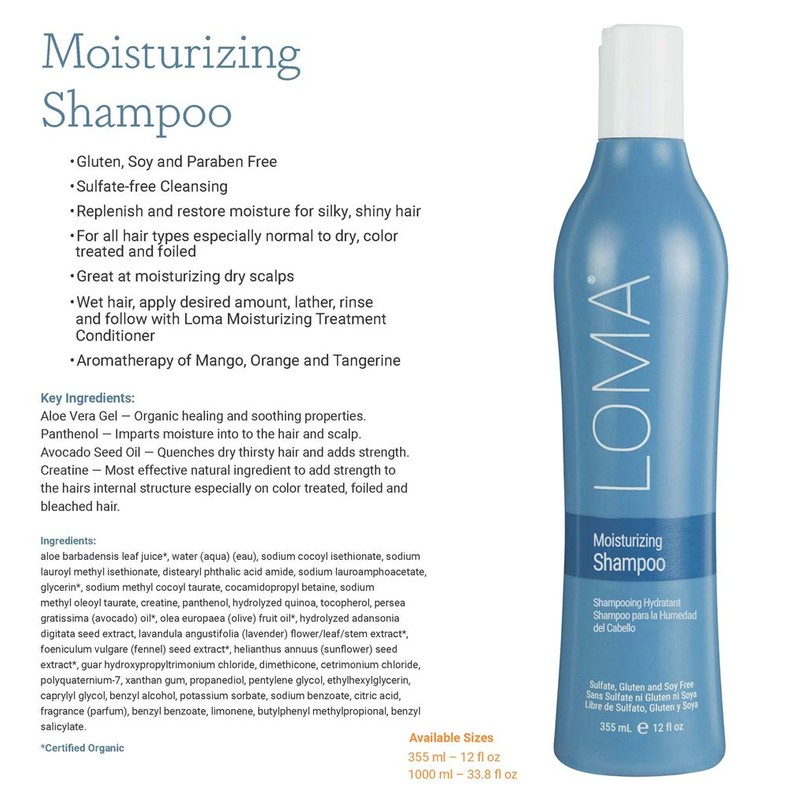 LOMA Moisturizing Shampoo 33 Ounce (Liter)