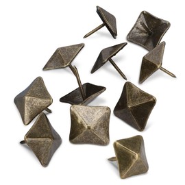 Pack of 50 Upholstery Nails, Antique Nails, Square Head Antique Pens, Decorative Head Nails, Furniture Nails, Vintage Furniture Nails, Square Decorative Nails (19 mm)