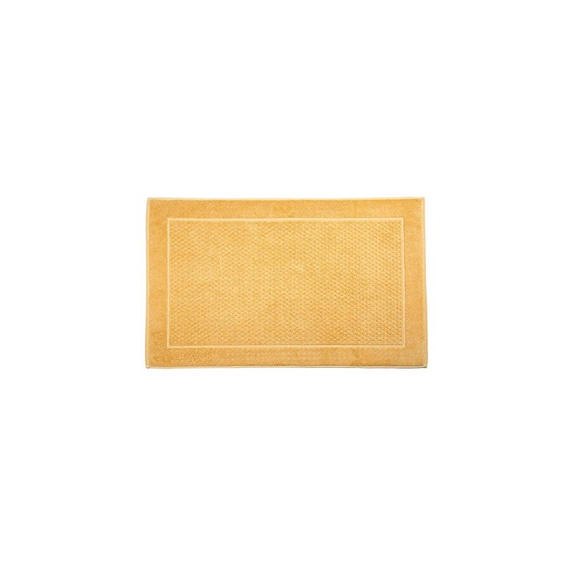 Caleffi Bathroom Carpet, Cotton, Yellow, CM 60X100