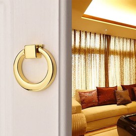 Modern Cabinet Knob Ring, Round Cabinet Ring, Pull Handle, Single Hole Ring Knobs for Cupboard, Drawer, Chest of Drawer, Wardrobe