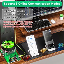 MakerHawk Battery Load Tester - Electronic Load Tester USB Load 150W 200V 25A 4-Wire System Adjustable Constant Current Voltage Discharge Lithium Battery Capacity Tester Support Remote Control