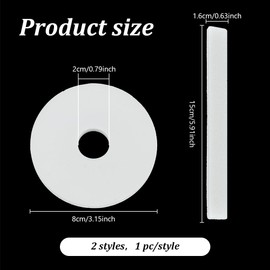 WEBEEDY 2 Pcs Pottery Stilt Stone Abrasive Stone for Smoothing and Shaping Ceramic Surfaces,7.1" Strip & 3.1" Round Clay Modeling Pottery Tools Pottery Kiln Tools for Clay Polishing Craft Supplies