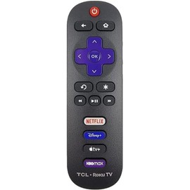 generic OEM Part - Remote Control Compatible with TCL Roku TV Model 65S401, black