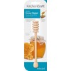 KitchenCraft Honey Dipper, Smooth Wood, 16 cm