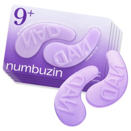 numbuzin No.9 Eye Patches | NAD+ Collagen Under Eye Patches | Dark Circles, Cooling, Puffy Eyes, Eyebags, Wrinkles | Peptides, Caffeine, Niacinamide | Self Care, Gift | 5 Pairs, 10 Patches