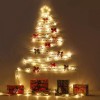Listón Dorado Liston Navideño Decorativo Con Luces Led 5 Metros
