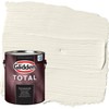 Glidden Total 1 gal. Horseradish/Beige Semi-Gloss Exterior Paint with Primer