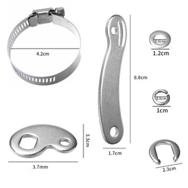 Xiciki Torque Arm Conversion Kit 2 Sets, Universal Torque Arm for Ebike, Electric Bicycle Kit, Ebike Motor Arm, Protective Ebike Accessories, Durable Iron-Aluminum Torque Arm Set