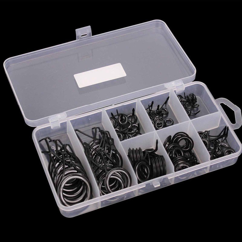 Fishing Rod Tip Repair Kit High Carbon Steel Ceramic Ring