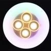 LED 4‑Hole LED Spot Light 3‑Gear Adjustable Spotlight for Garage