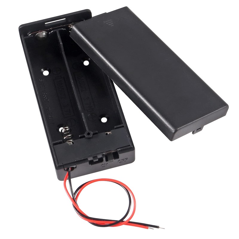 ACEIRMC 2pcs 18650 Battery Storage Case 2 Slots x 3.7V