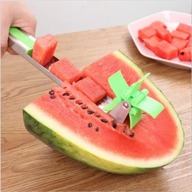 Life Change Watermelon Slicer Fruit Cutter Windmill Kitchen Utensils Gadgets Stainless Steel