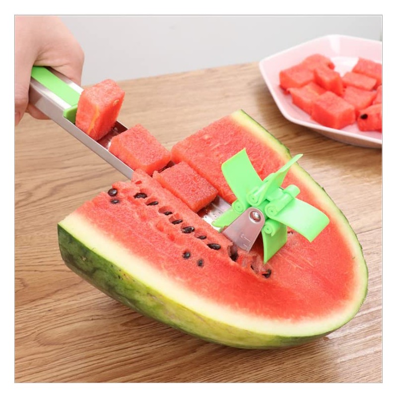 Life Change Watermelon Slicer Fruit Cutter Windmill Kitchen Utensils Gadgets