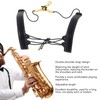 Saxophone Double Shoulder Strap Artificial Leather Length Adjustable Alto Tenor