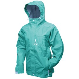 FROGG TOGGS Women's Java Toadz 2.5 Ultra Light Waterproof Breathable Rain Jacket, Seafoam, Large