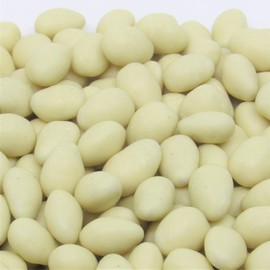 Gourmet White Chocolate Covered Almonds by Its Delish, 1 lb (16 Oz) Bag | White Milk Chocolate Coated Almond Nuts, Kosher Dairy
