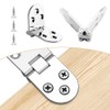 4 Pieces Zinc Alloy Folding Hinge for Folding Table Sewing