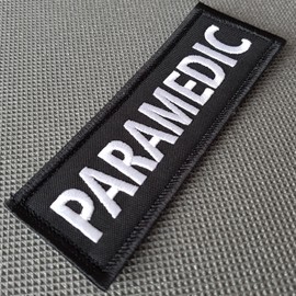 LEGEEON Paramedic 5"x2" EMS EMT Medical Body Armor Morale Tactical Embroidery Hook-and-Loop Patch