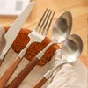 Wood Silverware Set for 4 Wooden Flatware Cutlery Utensils Set