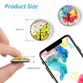 OOTSR Decorative Fridge Magnets Tree of Life Refrigerator Magnets Office Magnets Refrigerator Magnets for Whiteboard Map Home Decoration Crafts Classroom 12 Pcs