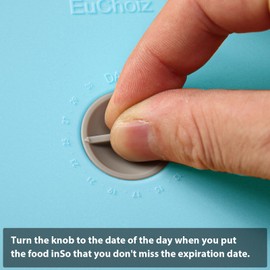 Replacement Lids for Pyrex 7200-PC 2 Cup, Silicone Round Storage Cover Lid for Anchor Hocking Glass Bowl 4 Pack with Date Mark