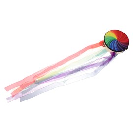 SUPVOX Hand Drum Tambourine with Ribbons Portable Percussion Instrument for Dance Performances Durable Lightweight Design for Adults for Music Classes and Rehearsals