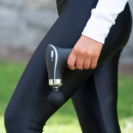 FitSmart HyperPro Mini Massager Compact Massage Gun with 8 Attachments, 3 Strength Levels, Portable Design, USB Charging, Lightweight Black
