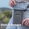 Hydrte Travel Mini Water Bottle with Strap & Sleeve –