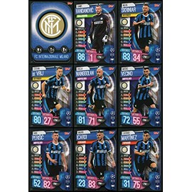 MATCH ATTAX 19/20 INTER MILAN FULL 9 CARD TEAM SET - CHAMPIONS LEAGUE