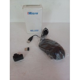 iMicro MO-159U Wired USB Optical Ergonomic Scrolling Computer Mouse NEW IN BOX