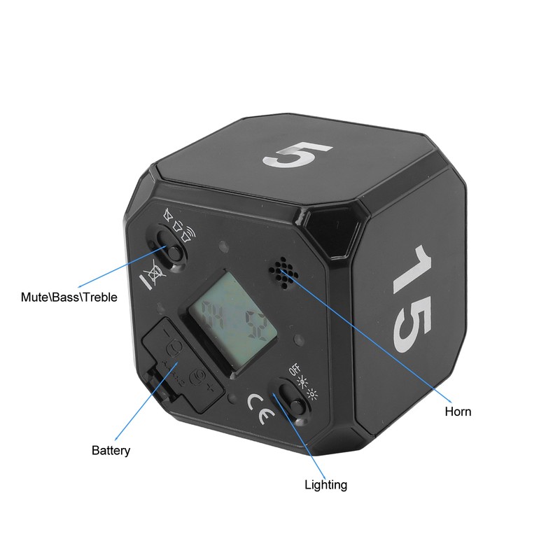 Kitchen Timer Portable Modes Adjustable 5 15 25 45 Min