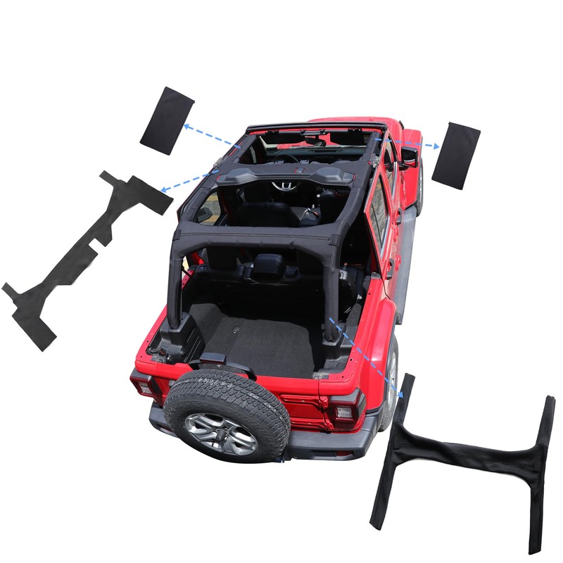 sukemichi Roll Bar Padding Protectors for Jeep JL, Full Cover