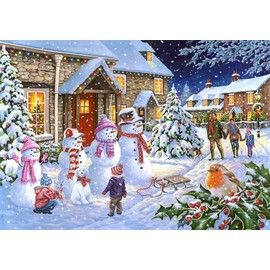 Diamond Painting Kits with Tools, Meecaa Snowman Christmas Tree Bird Cute Scarf DIY 5D Full Drill Cross Stitch Diamond Mosaic Art Crafts 30x40cm (Snowman 9)