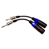 CDPMWVC Speakon to 1/4" TS Speaker Cable, 2 Pole Straight