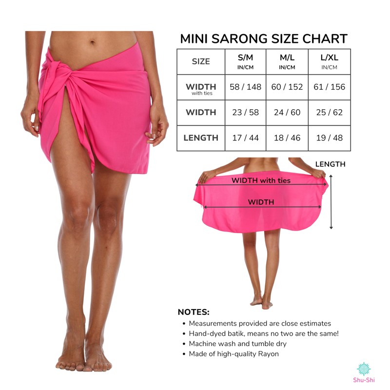 SHU-SHI - Traje de baño para mujer, pareo, pareo, falda