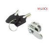 M LOCK Miniature Tubular Camlock 1/4" Toolbox Arcrylic Glasses Door
