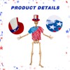 LUOHECAM 4th of July Skeleton Hat, 2 PCS 12 ft