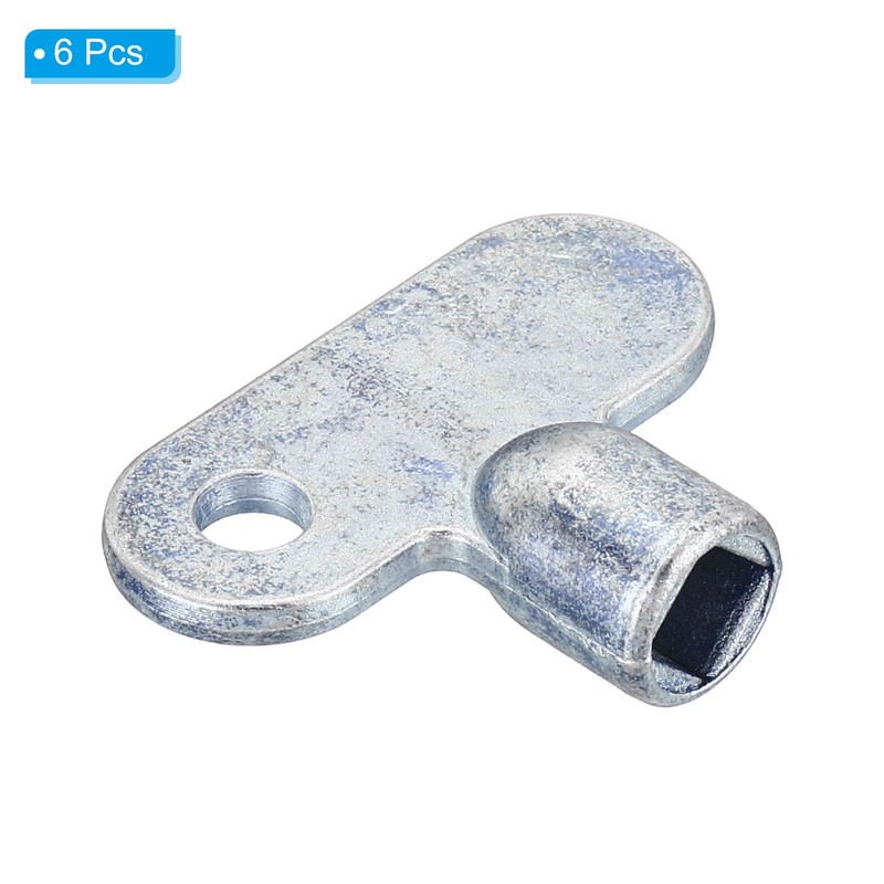 PATIKIL Radiator Valve Keys, 6 Pack Zinc Alloy Square Socket