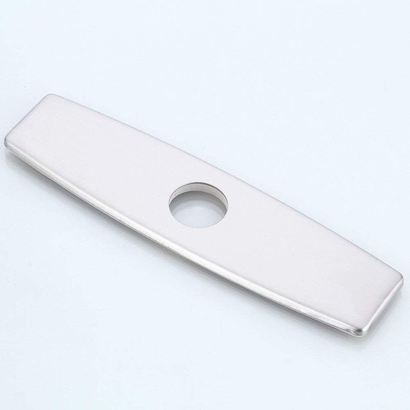 Aquafaucet 10" Kitchen Sink Faucet Hole Cover Deck Plate Escutcheon