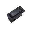 2pcs KCD4-3NC 3 Pins 3 Positons Double Side Momentary in-Out