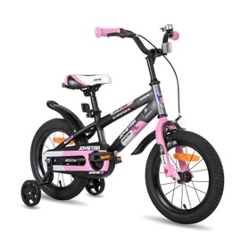 JOYSTAR New Berry 14 Inch Kids Bike for Girls Ages 3-5 Years Old, 14inch Bikes with Training Wheels & Basket, 14 in Toddler Bike in Pink