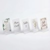 50 Pack Clear Acrylic Place Card Holders, Photo Holders For