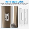 Patio Sliding Door Keeper／Hook Style Latch／E 2124 Latch Lock Replacement